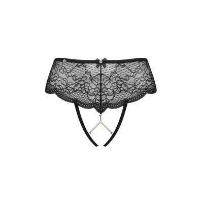 Čipkaste crne sexy tanga gaćice XS/S veličine OBSES01551