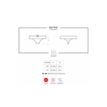 Čipkaste crne tange L/XL veličine OBSES00154