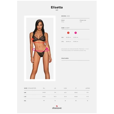 Čipkasti sexy veš S/M veličine OBSES01671