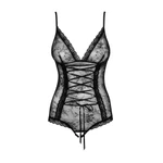 Crni providni čipkasti bebi dol XXL veličine OBSES01289