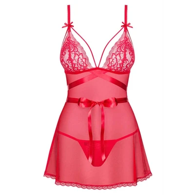 Crvena providna spavaćica L/XL veličine OBSES01409