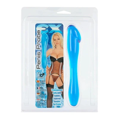 Dupli dildo plavi 18cm SEVCR00297