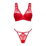 Moćni crveni čipkasti veš S/M veličine OBSES01863