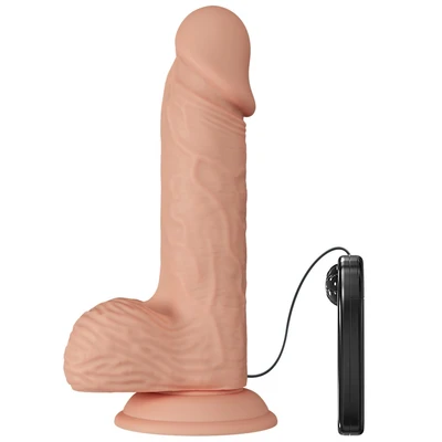 Penis vibro dildo 21cm sa rastegljivom kožicom DEBRA01575