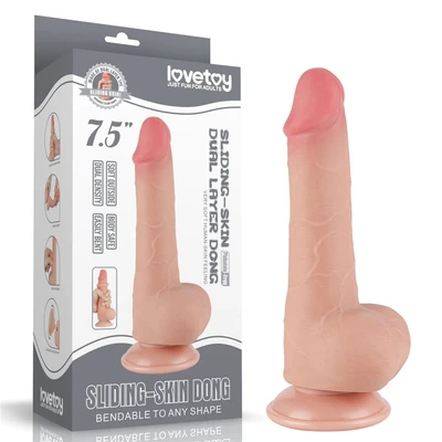 Realistični penis dildo u boji kože 19cm LVTOY00719