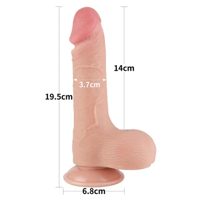 Realistični penis dildo u boji kože 19cm LVTOY00720