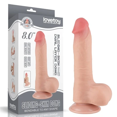 Realistični penis dildo u boji kože 21cm LVTOY00721