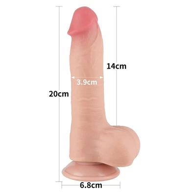 Realistični penis dildo u boji kože 21cm LVTOY00721