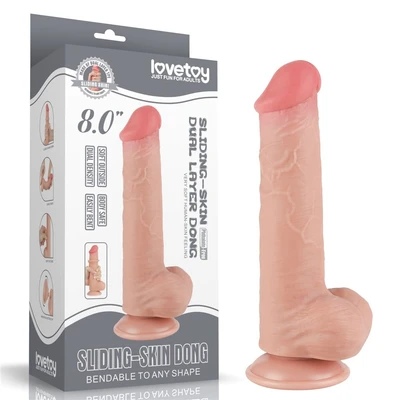 Realistični penis dildo u boji kože 21cm LVTOY00723