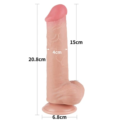 Realistični penis dildo u boji kože 21cm LVTOY00723