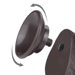 Realistični zakrivljeni crni dildo sa pomerivom kožicom 19cm LVTOY00740